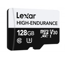 Lexar | Flash Memory Card | High-Endurance | 128 GB | microSDHC | Flash memory class UHS-I