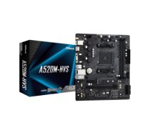 ASROCK Main Board Desktop A520M-HVS (AM4, 2xDDR4, PCIe 3.0 x16,PCIe 3.0 x1, M.2, 4 SATA3, D-Sub, HDMI, mATX, retail) A520M-HVS