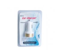 Car charger COLOR RING 2xUSB 1,5A/2,1A gold BOX