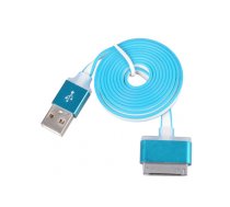 PC Cable Slim Apple iPhone 4 BLUE (metal plug)