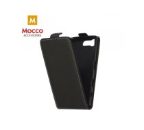 Mocco Kabura Rubber Case Vertikāli Atverams Premium Eco ādas Maks Telefonam Samsung G928 Galaxy S6 Edge Plus Melns