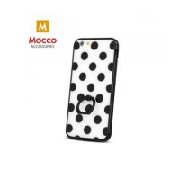 Mocco Ring Dots Silikona Apvalks Priekš Samsung G920 Galaxy S6 Melns - Balts