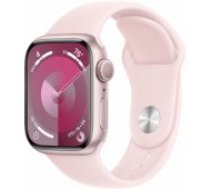 Apple Watch Series 9 41mm Pink Aluminium/ Light Pink Sport Band - S/ M viedā aproce