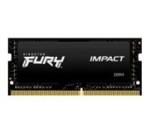 Kingston Fury Impact Black 8GB DDR4 2666MHZ SODIMM KF426S15IB/ 8 operatīvā atmiņa