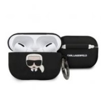 Karl Lagerfeld "Klacapsilglbk Silicone Case Apple Airpods Pro" Black Aksesuārs austiņām