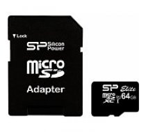 Silicon Power 64GB Micro SDXC UHS-I SP064GBSTXBU1V10-SP atmiņas karte