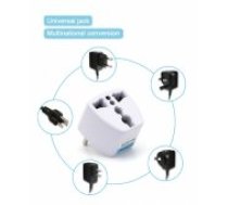 Fusion Accessories "Charger adapter UK / US / AU / CH -> EU (220V)" White aksesuārs