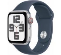 Apple Watch SE 2 Cellular 44mm Silver Aluminium/ Storm Blue Band S/ M viedā aproce