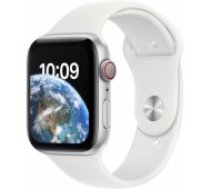 Apple Watch SE 2 Cellular 44mm Silver Aluminium / White Sport viedā aproce