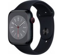 Apple Watch Series 8 Cellular 45mm Midnight Aluminium Case/ Midnight Sport viedā aproce