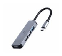 Gembird USB type-C hub 4-port (1 x USB 3.1 + 3 x USB 2.0) Aksesuārs