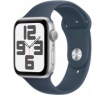 Apple Watch SE 2 44mm Silver Aluminium/ Storm Blue Sport Band - S/ M viedā aproce