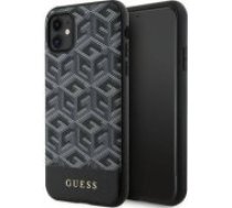 Guess "PU G Cube MagSafe Compatible Case iPhone 11" Black maciņš