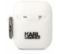 Karl Lagerfeld Choupette Silicone Case for Airpods 1/ 2 White Aksesuārs austiņām