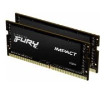 Kingston Fury Impact Black 2x16GB DDR4 3200MHZ SODIMM KF432S20IBK2/ 32 operatīvā atmiņa