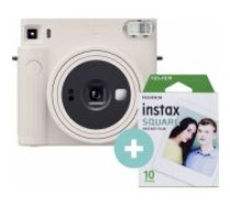 Fujifilm Instax Square SQ1 Chalk White + 10 Films momentfoto kamera