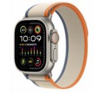 Apple Watch Ultra 2 49mm Titanium Case with Orange/ Beige Trail Loop - M/ L viedā aproce