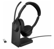 Jabra Evolve2 55 MS Stereo USB-A Stand Black austiņas