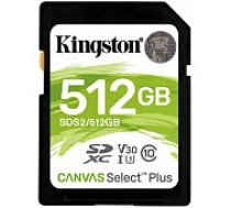 Kingston 512GB Canvas Select Plus SDXC UHS-I atmiņas karte