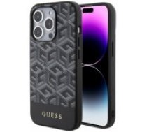 Guess "PU G Cube MagSafe Case iPhone 15 Pro" Black maciņš