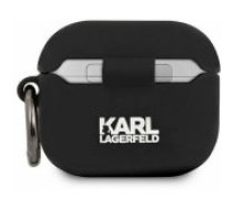 Karl Lagerfeld "KLACA3SILRSGBK Rue St Guillaume Case AirPods 3" Black Aksesuārs austiņām