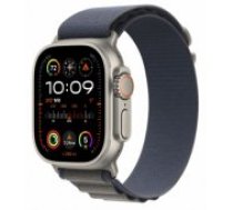 Apple Watch Ultra 2 49mm Titanium Case with Blue Alpine Loop - Large viedā aproce