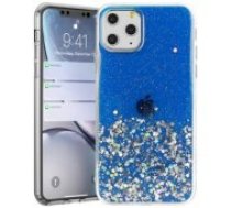 Fusion Accessories "Glue Glitter Back Case iPhone 13 Pro Max" Blue maciņš