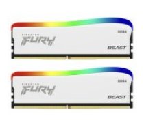 Kingston Fury Beast RGB White 2x16GB DDR4 3200MHZ DIMM KF432C16BWAK2/ 32 operatīvā atmiņa