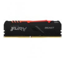 Kingston Fury Beast RGB Black 8GB DDR4 3200MHZ DIMM KF432C16BBA/ 8 operatīvā atmiņa