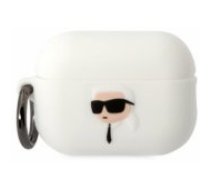 Karl Lagerfeld 3D Silicone NFT Karl Case for Airpods Pro 2 White Aksesuārs austiņām