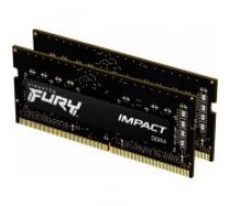 Kingston Fury Impact Black 2x8GB DDR4 3200MHZ SODIMM KF432S20IBK2/ 16 operatīvā atmiņa