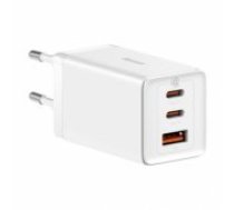 Baseus "GaN5 Pro wall charger 2xUSB-C + USB, 65W White" lādētājs