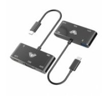 Aula OT-9573S 5in1 Hub USB Type C to HDMI and USB with PD function Aksesuārs