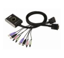 ATEN 2-Port USB DVI/ Audio Cable KVM Switch with Remote Port aksesuārs