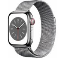 Apple Watch Series 8 Cellular 41mm Silver Stainless Steel/ Silver Milanese viedā aproce