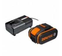WORX Battery 20V 4,0Ah + charger 2A Akumulators