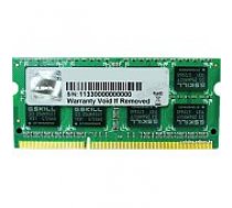 G.skill Green 4GB DDR3 1600MHZ SO-DIMM F3-12800CL11S-4GBSQ operatīvā atmiņa
