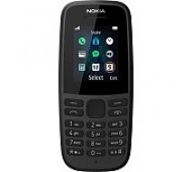 Nokia 105 (2019) Dual Black mobilais telefons