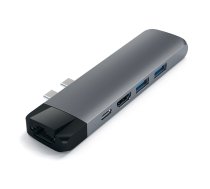 Satechi USB-C Pro Hub 4K HDMI Ethernet PD for MacBook – A multi-port USB-C hub delivering 4K display, network, data, and charging capabilities (ST-TCPHEM)