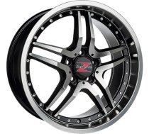 Barzetta - GT Black Polished Chrome Rivets - 8J | R18 | 5x112 | ET45