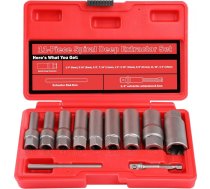 Bolt extractor socket set 11pcs (6-19mm) 3/8'' Dr. WT01E9373