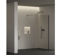 Ravak dušas siena Walk-In Air Wall  90x200 melns + caurspīdīgs stikls