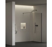 Ravak dušas siena Walk-In Air Wall 120x200 melns + caurspīdīgs stikls