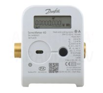 Danfoss ultraskaņas siltuma skaitītājs SonoMeter 40 (DN 20 qp 1.5 G1 130mm) komunikācija-Radio OMS 868.95, 2 impulsu ieejas/izejas (turpgaita)