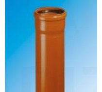 Magnaplast KG oranžā ārējās kanalizācijas caurule SN4 Ø 100 (110)x3,2/500 mm PVC