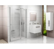 Ravak vēramās dušas durvis Chrome CSD2 110 balta + caurspīdīgs stikls