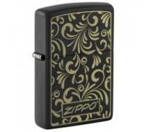 Zippo 48152 Classic Black Matte Laser Engrave šķiltavas