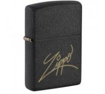 Zippo 48143 Classic Black Crackle Laser Engrave šķiltavas