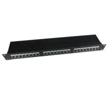 Gembird Patch Panel 24 Port 1U Kat.5E Shield Cable Man  (NPP-C524-002)