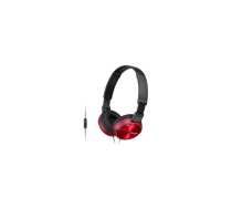 SONY Headset MDR-ZX310AP Red  (MDRZX310APR.CE7)